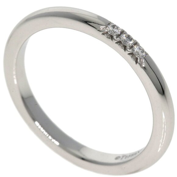 TIFFANY Silver Diamond Ring - Picture 7 of 7